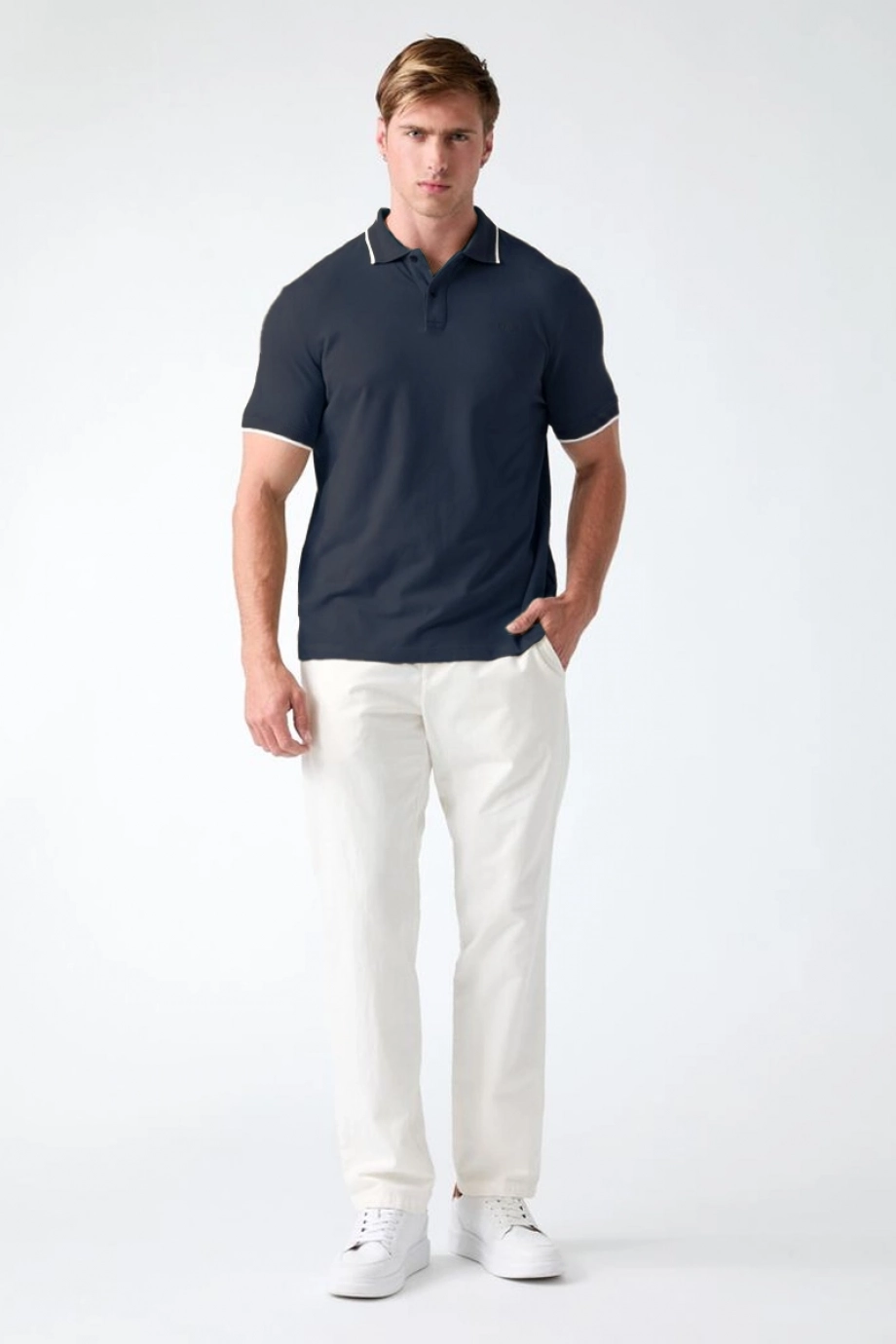 Guess Premium Erkek Regular Fit Polo T-Shirt