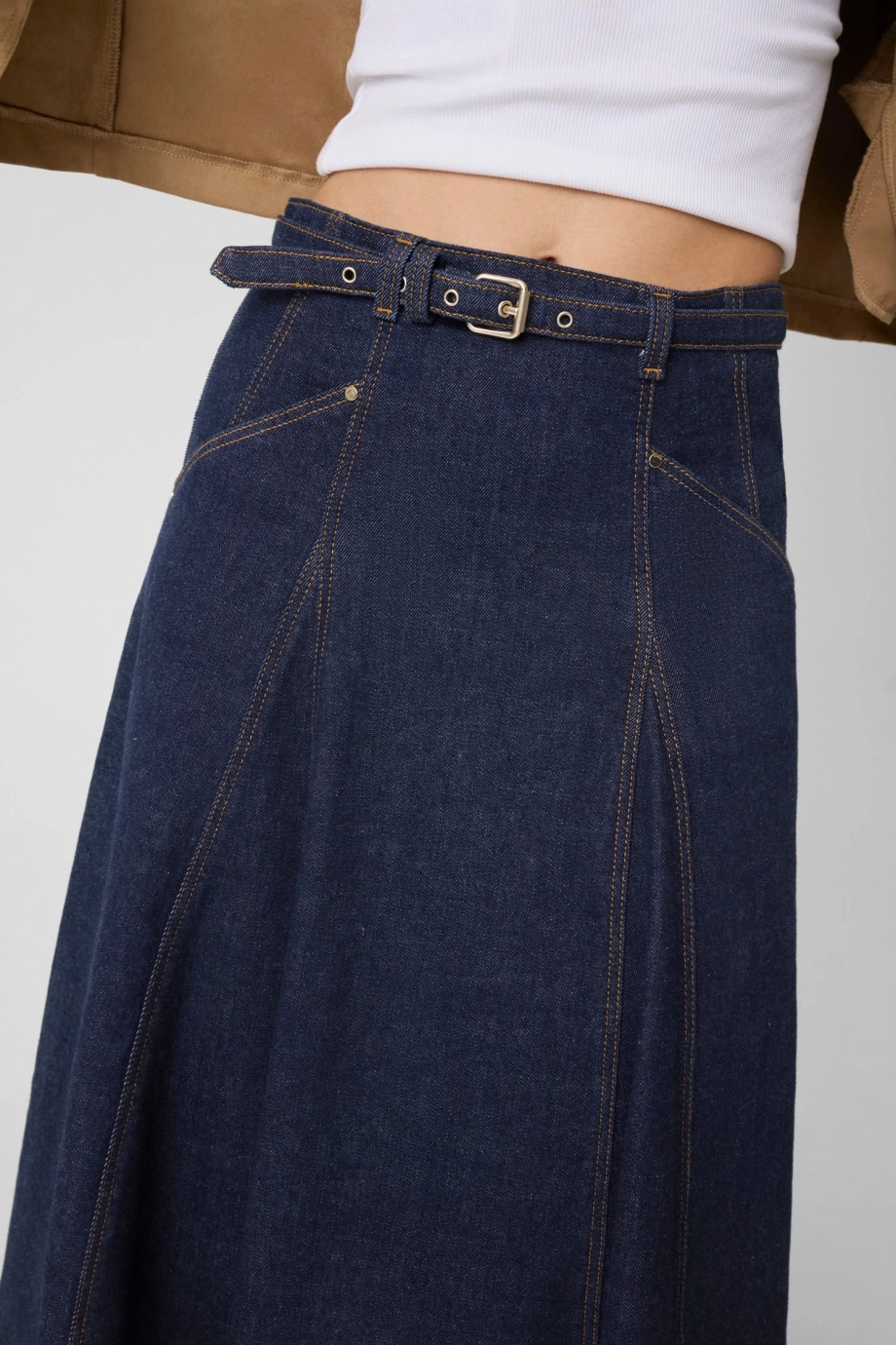 Guess Rayne Kadın Denim A Kesim Etek