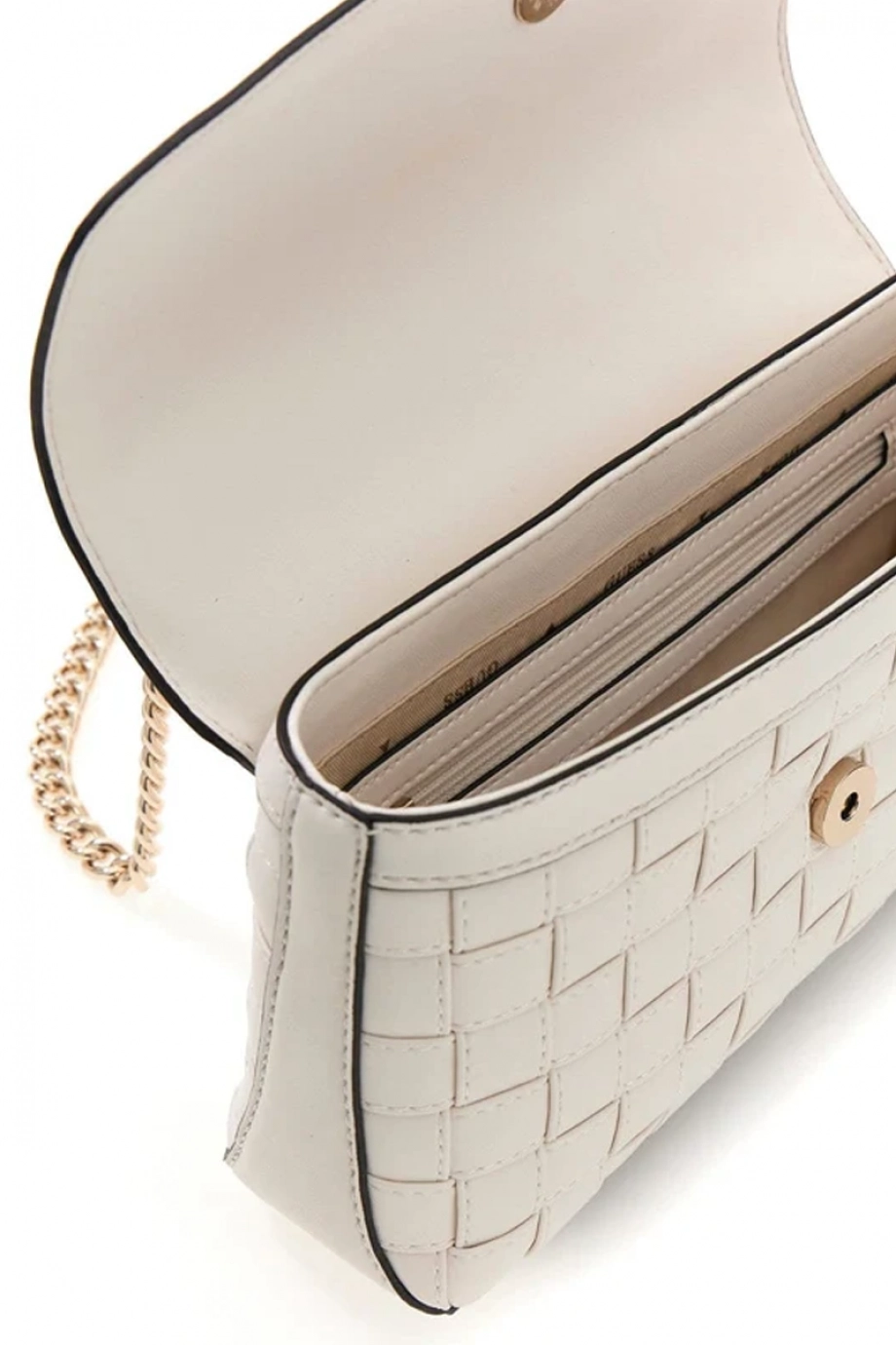 Guess Sandy Dönüştürülebilir  Askılı Kapaklı Kadın Beyaz Çapraz ÇantaHWWG8418210-OFF
