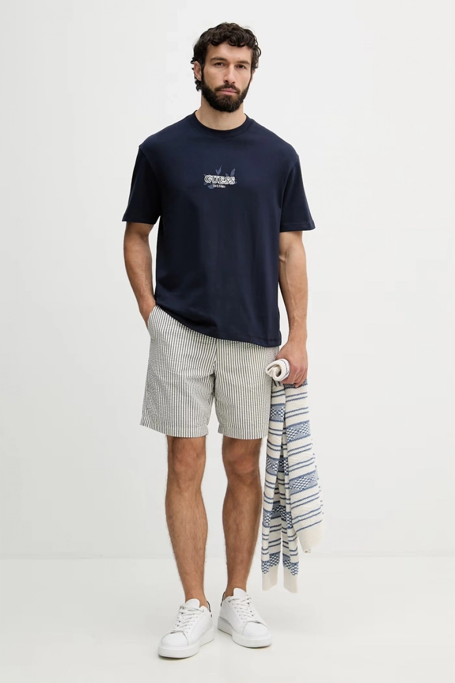 Guess Smal Erkek Oversize Fit T-Shirt