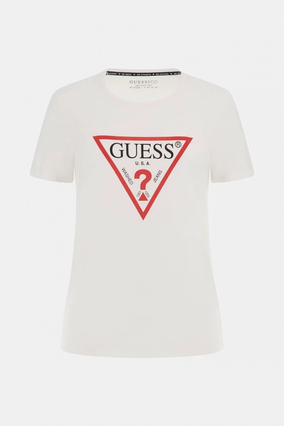 Guess SS CN ORIGINAL TEE Kadın Beyaz T-shirt W1YI1BI3Z14-G011