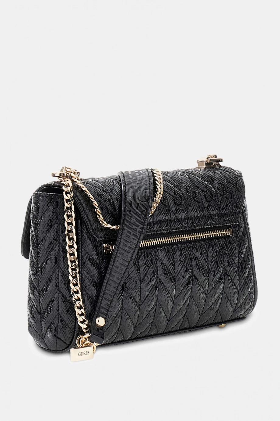 Guess Stacey Dönüştürülebilir Kapaklı Kadın Siyah Çapraz Çanta HWGG9741210-BLA