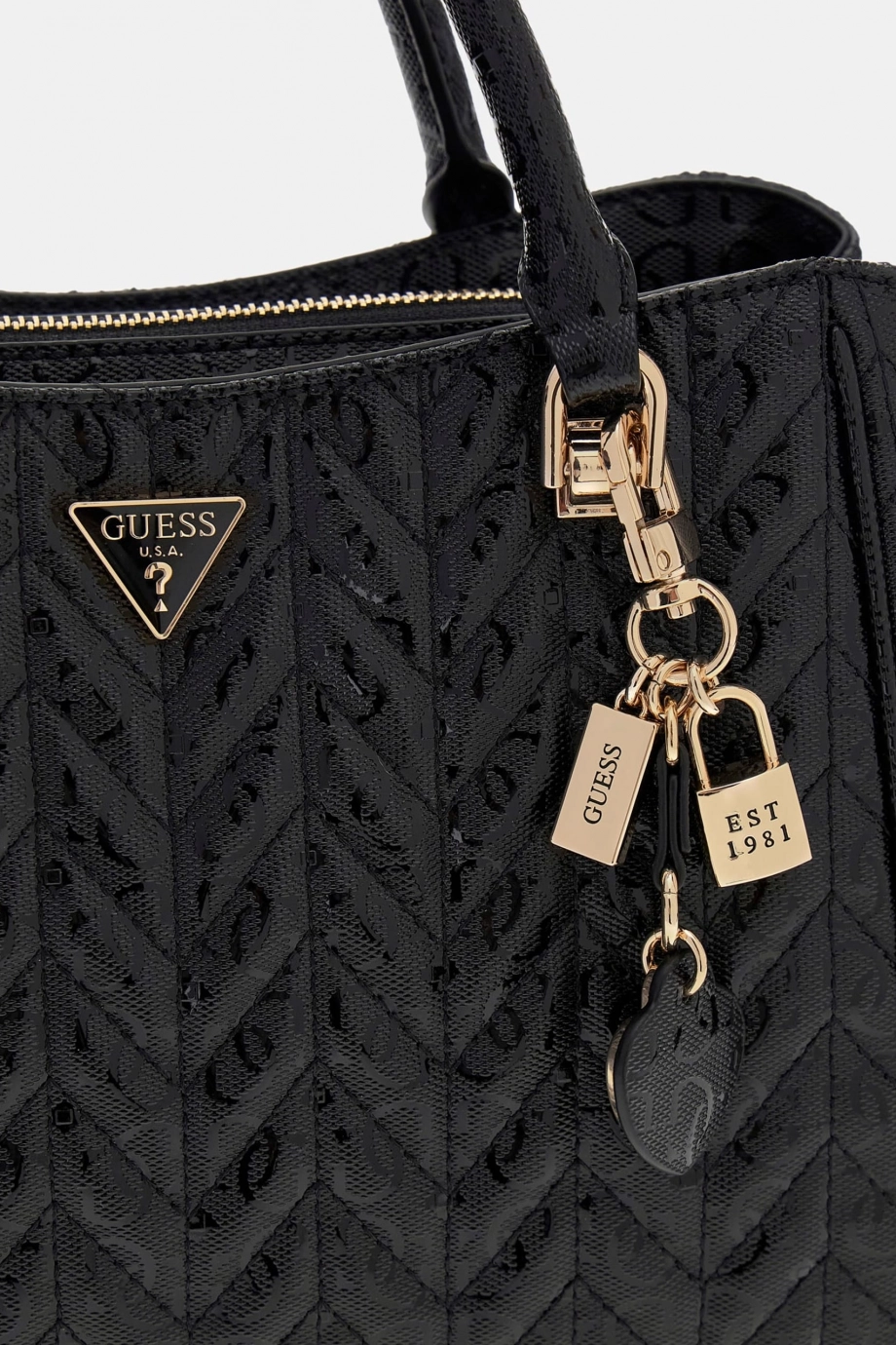 Guess Stacey Girlfriend Kadın Siyah El Çantası HWGG9741060-BLA