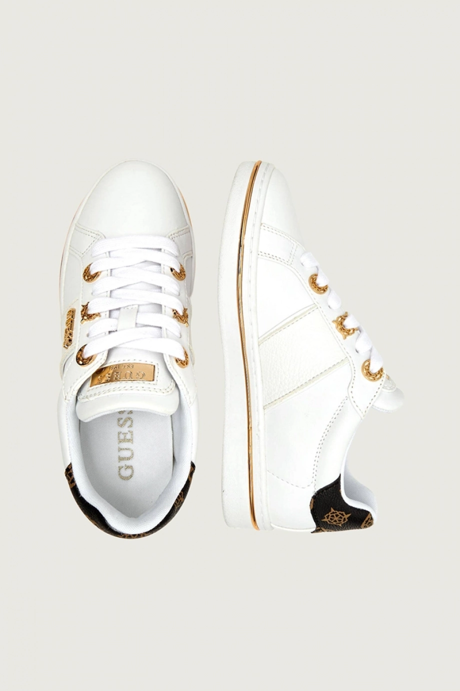 Guess Stew Kadın Beyaz Sneaker FLPSTWELE12-WHITE