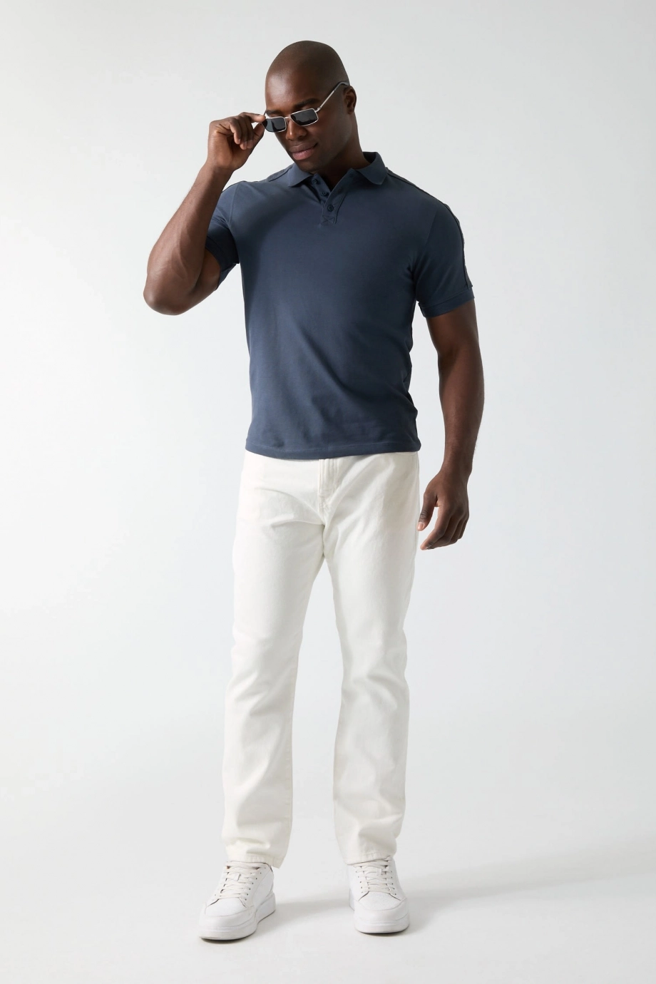 Guess Thor Erkek Aktif Slim Fit Polo T-Shirt