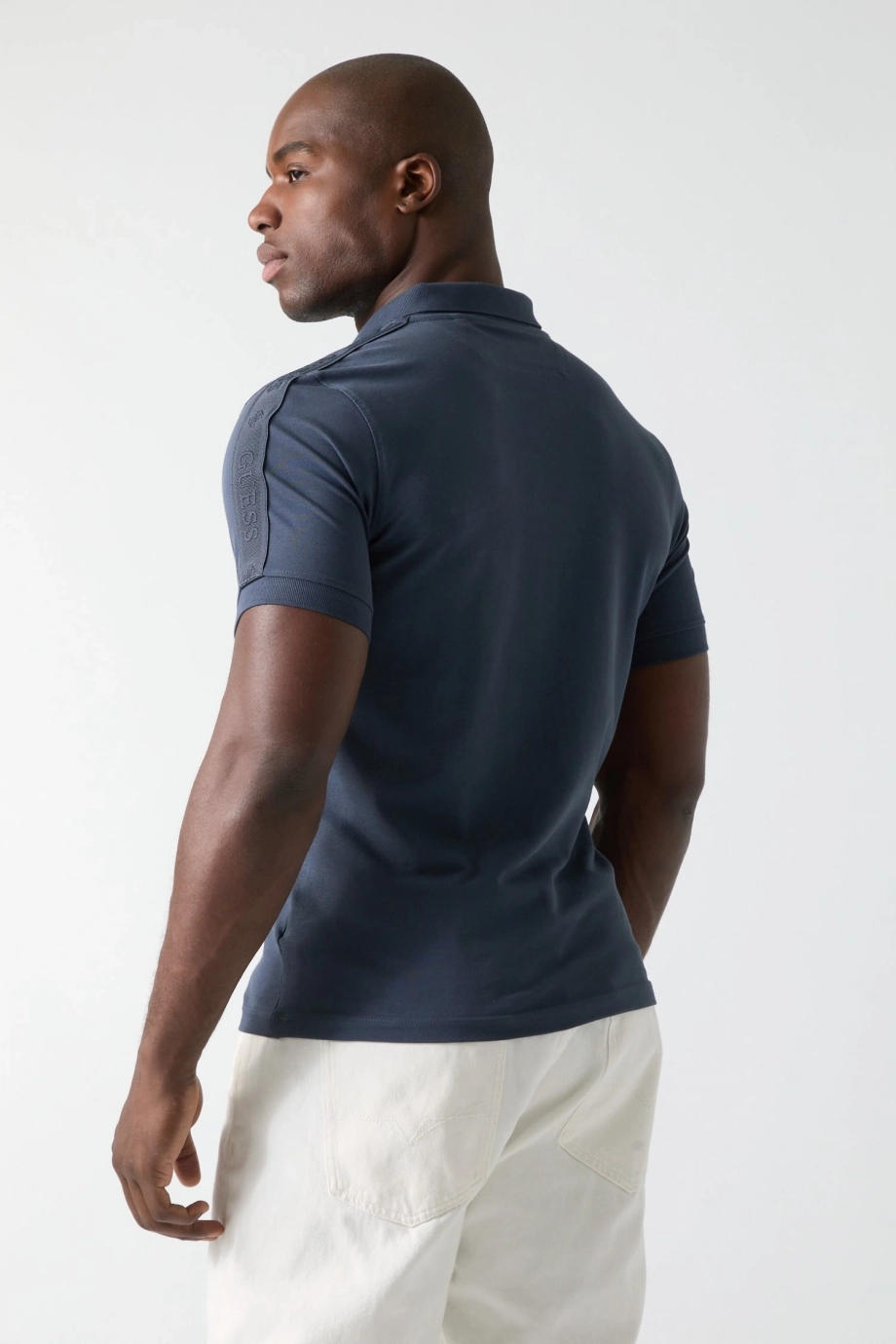 Guess Thor Erkek Aktif Slim Fit Polo T-Shirt