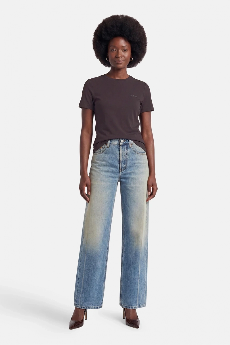 Guess Tracey Kadın Aktif Slim Fit T-Shirt