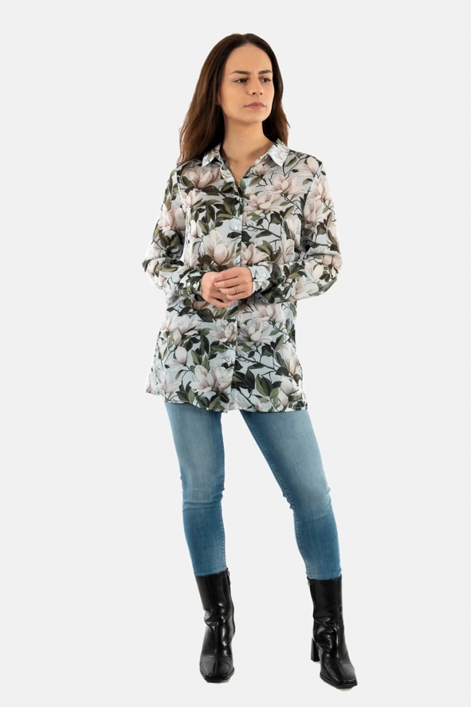 Guess Uzun Kollu Clouis Kadın Çok Renkli Gömlek W6RH73WDW82-PM6A