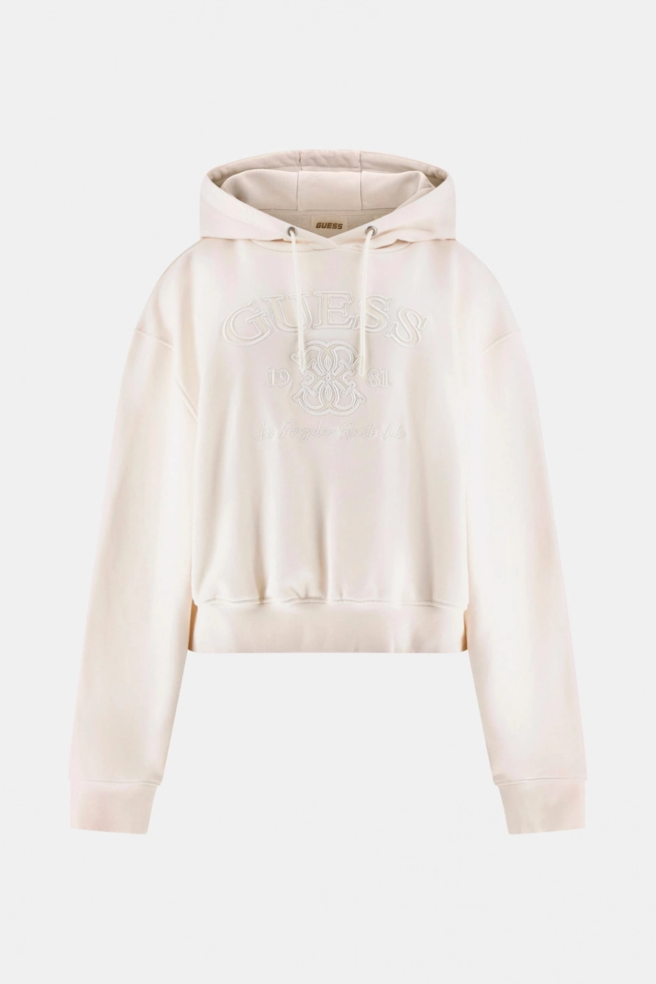 Guess Yayoi Kapüşonlu Kadın Beyaz Sweatshirt V6RQ03KD761-G012