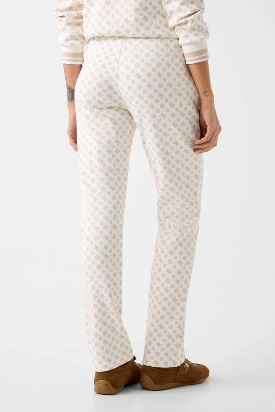 Guess Yeni Aggie Uzun Kadın Krem Eşofman Altı V5YB20KB212-P0OR