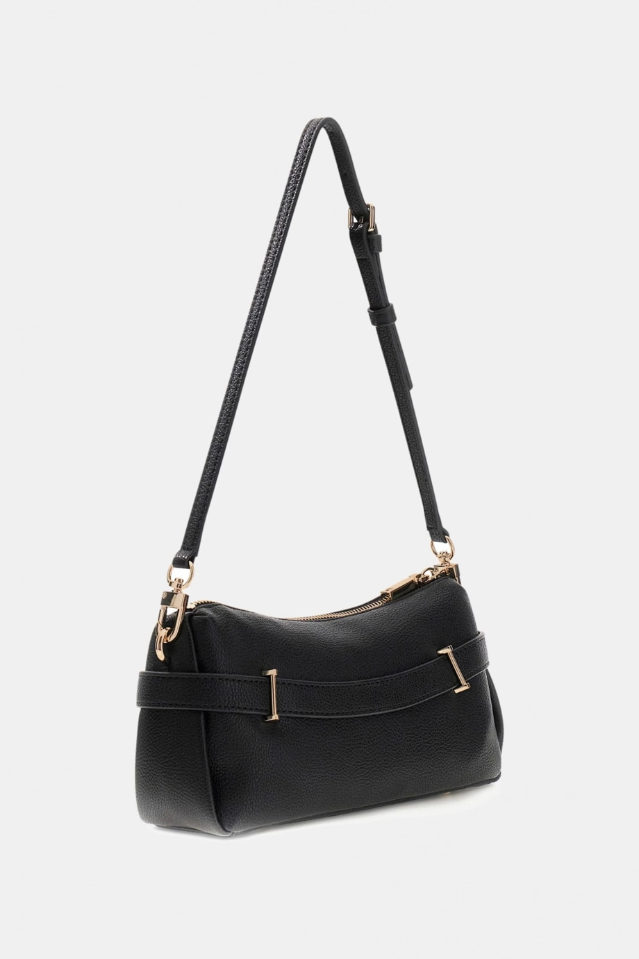 Guess Yesba Mini Üstten Fermuarlı Kadın Siyah Omuz Çantası HWBG7833720-BLA