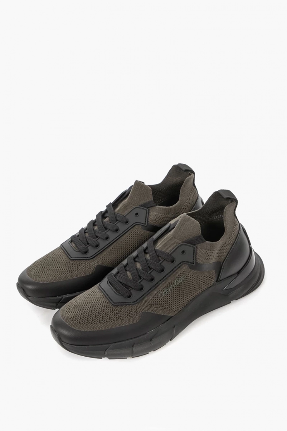 Calvin Klein LOW TOP LACE UP KNIT Erkek Yeşil Sneaker HM0HM00918-0H8