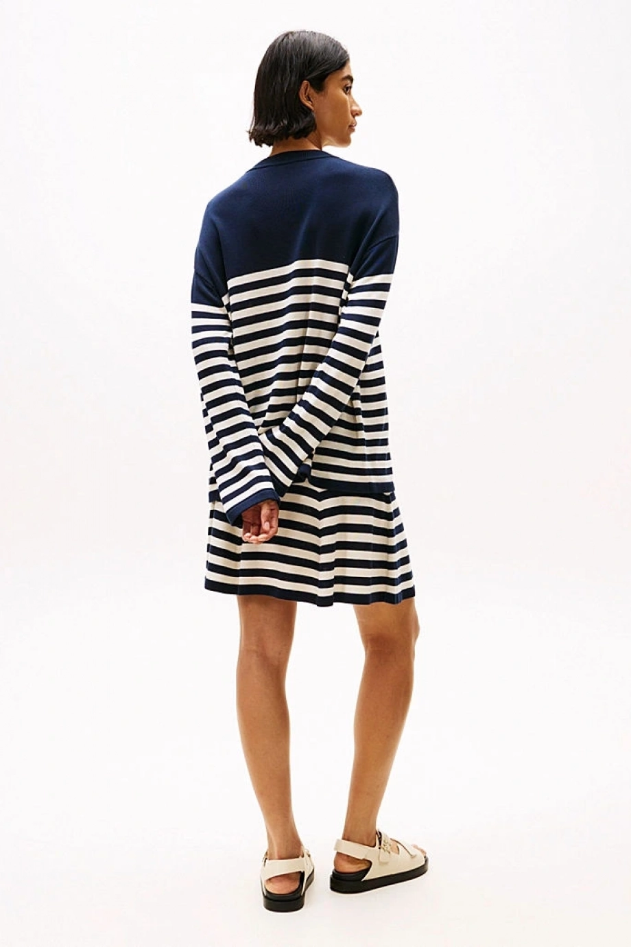 Tommy Hilfiger LYOCELL SILK RLX C-NK LS SWT Kadın  Kazak  WW0WW444760A4