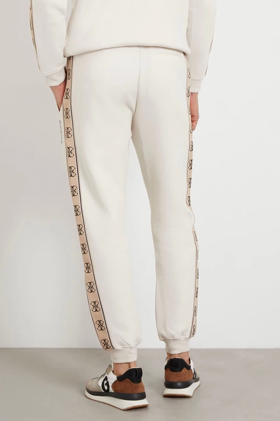 Guess MICKEY CUFF PANT Erkek Krem Eşofman Altı Z2YB09KB3P2-G9L9