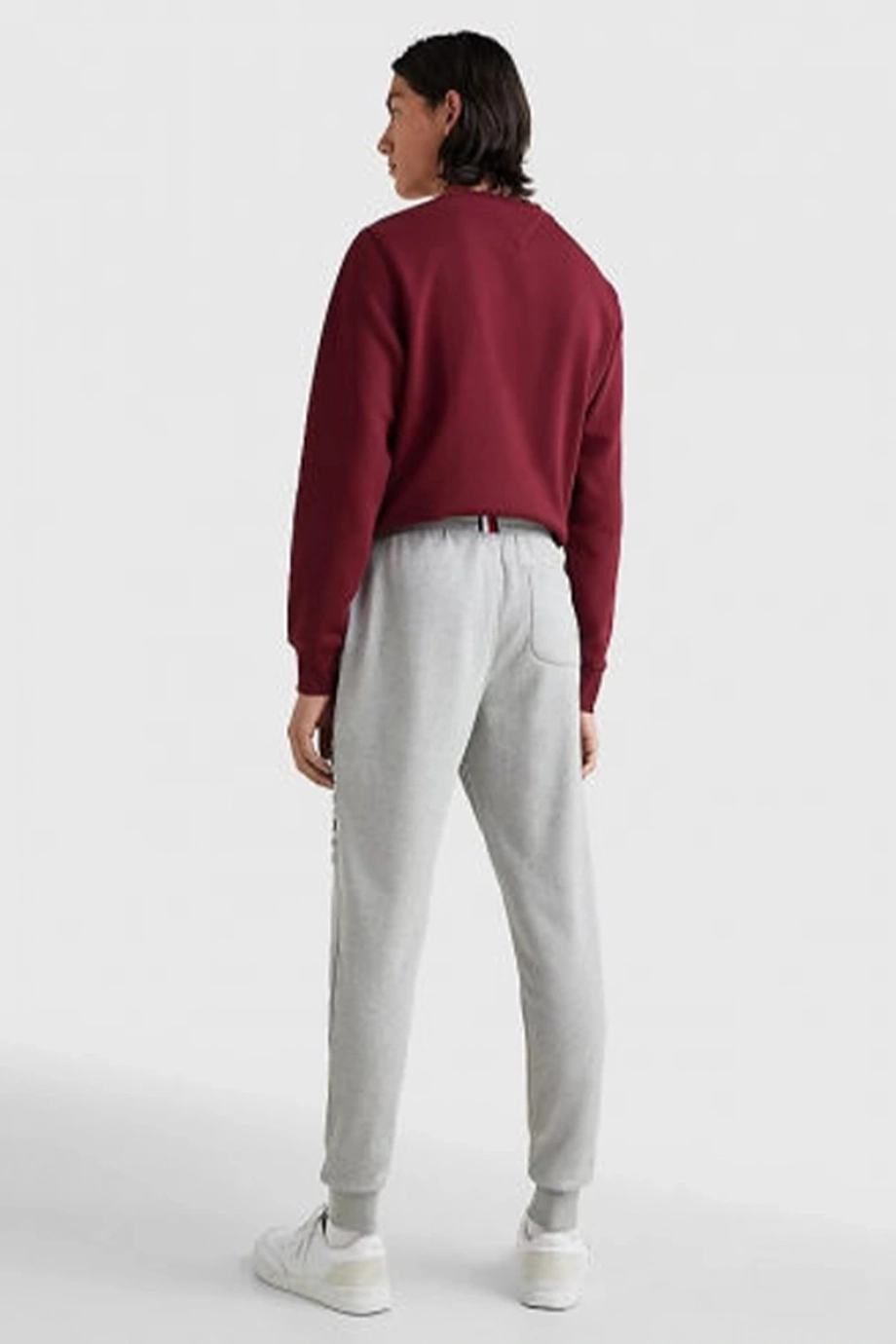 Tommy Hilfiger TOMMY LOGO SWEATPANTS Erkek Gri Eşofman Altı MW0MW08388P01