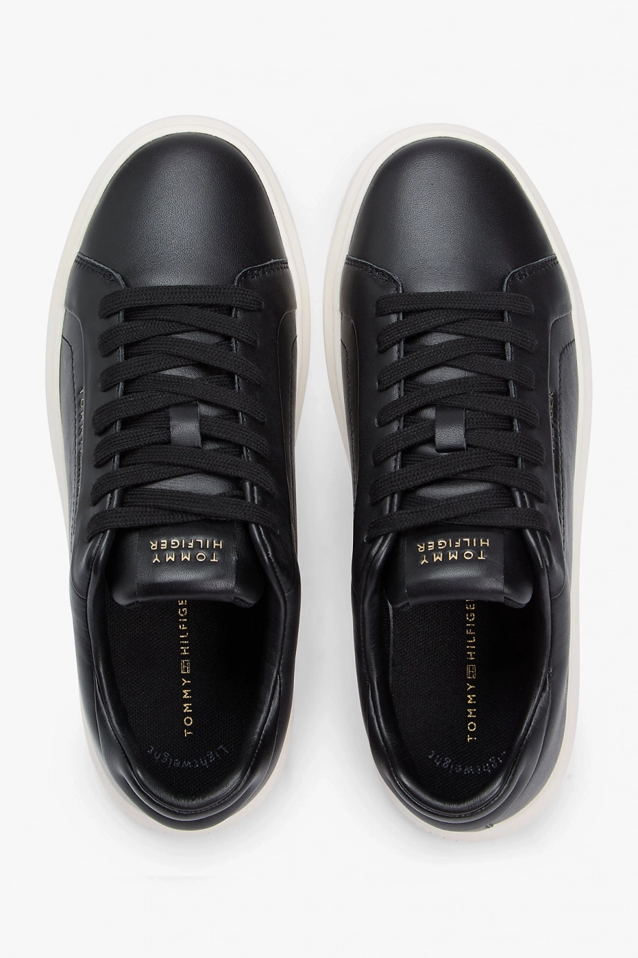Tommy Hilfiger Icon Court Hafif Parlak Kadın Siyah Sneaker FW0FW08949BDS