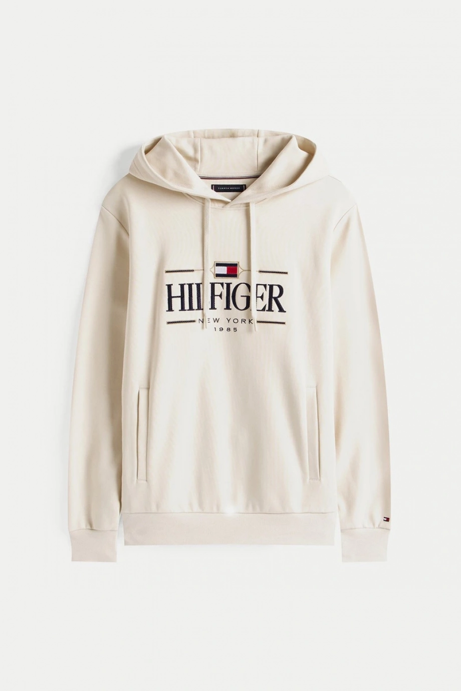 Tommy Hilfiger ICON HILFIGER HOODIE Erkek Bej Sweatshirt MW0MW39586ACG