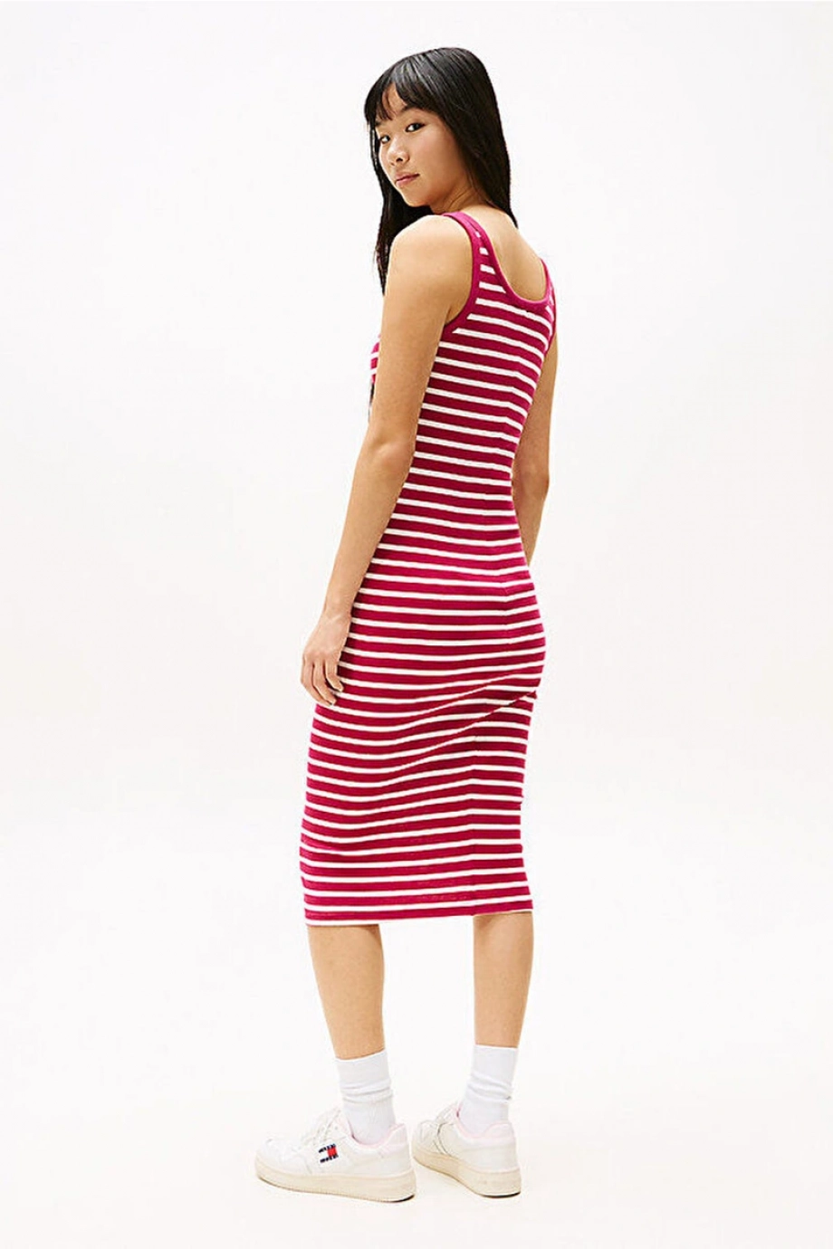 Tommy Hilfiger TJW BUTTON TANK DRESS Kadın  Elbise DW0DW19477XIP