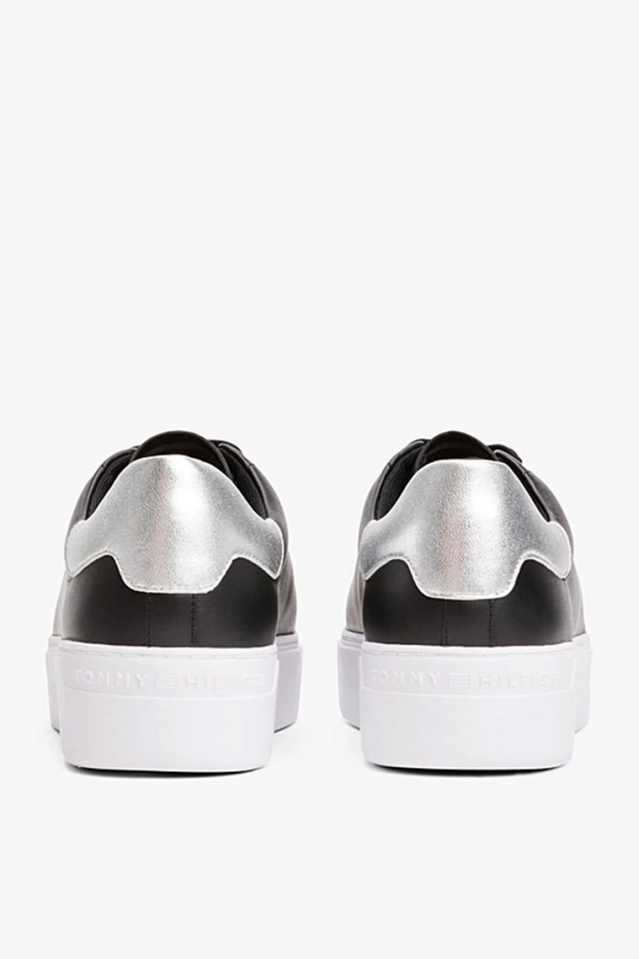 Tommy Hilfiger Kadın Klasik Platformlu Kort Tarzı Siyah Sneaker FW0FW08756BDS