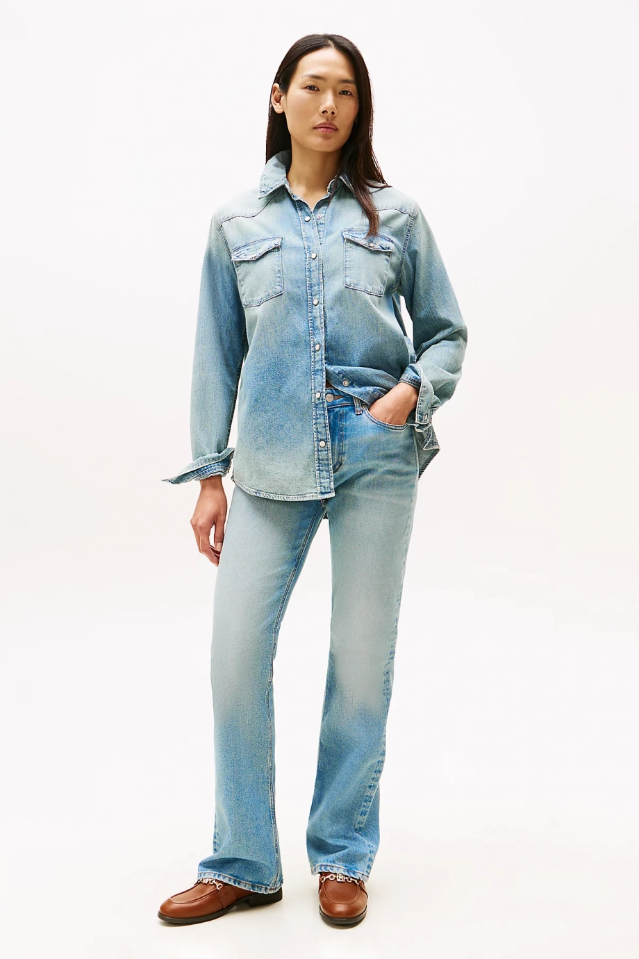 Tommy Hilfiger Lex Denim İspanyol Paça Kadın Jeans WW0WW456821A4