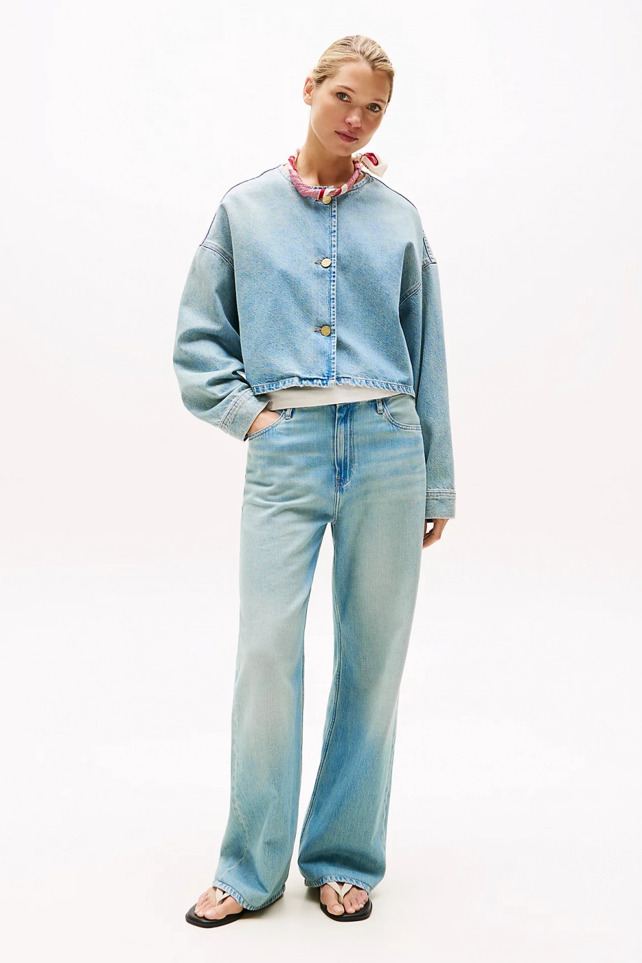 Tommy Hilfiger Lex Kısa Denim Kadın Ceket WW0WW467401A4