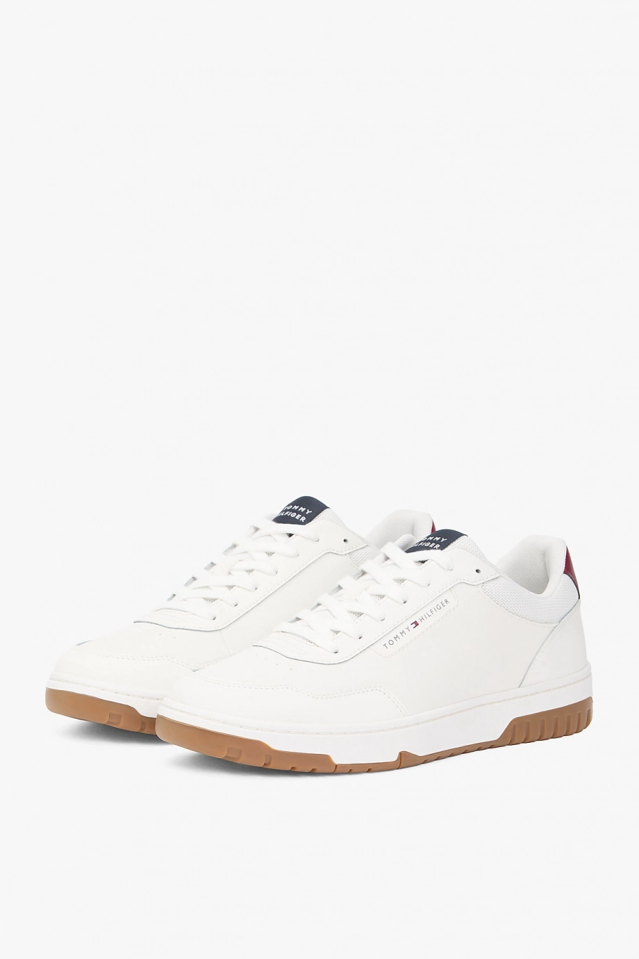 Tommy Hilfiger TH Basketbol Stili Core Lite Deri Erkek Beyaz Sneaker FM0FM057130GY