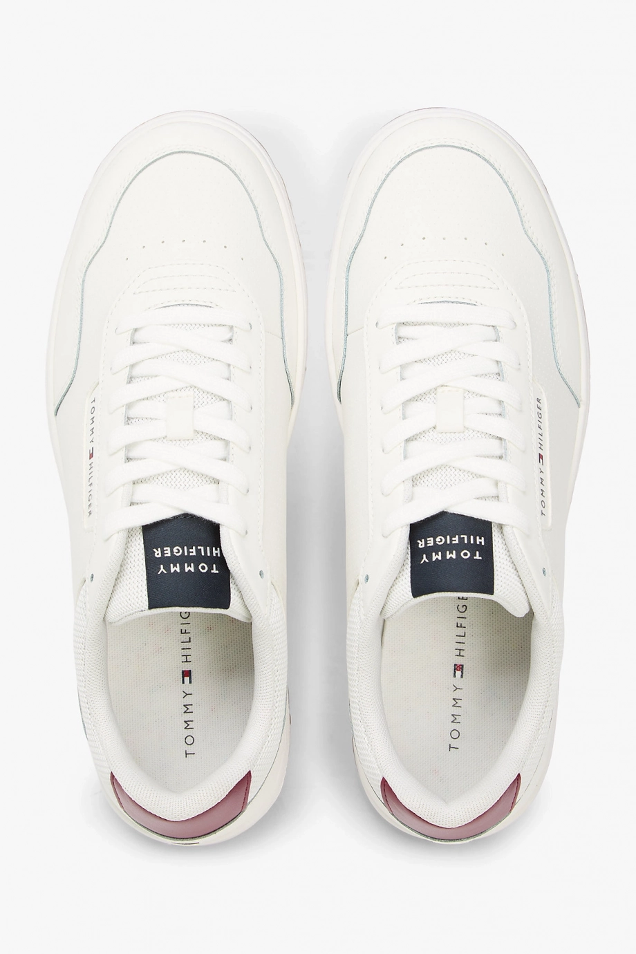 Tommy Hilfiger TH Basketbol Stili Core Lite Deri Erkek Beyaz Sneaker FM0FM057130GY