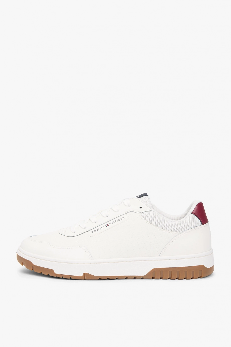 Tommy Hilfiger TH Basketbol Stili Core Lite Deri Erkek Beyaz Sneaker FM0FM057130GY