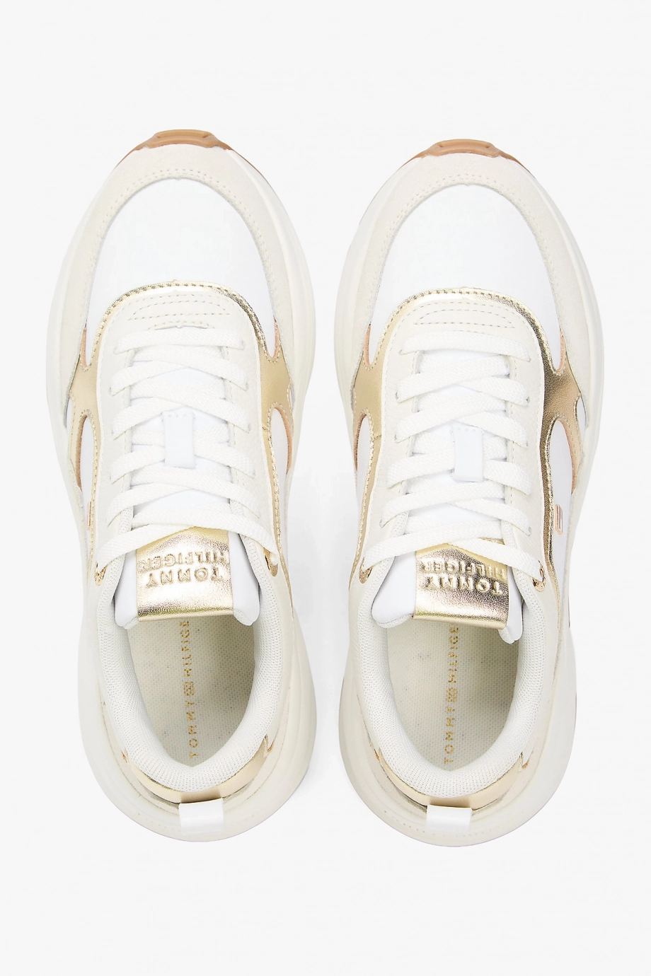 Tommy Hilfiger TH Chunky Runner Metalik Kadın Gold Sneaker FW0FW092040HU