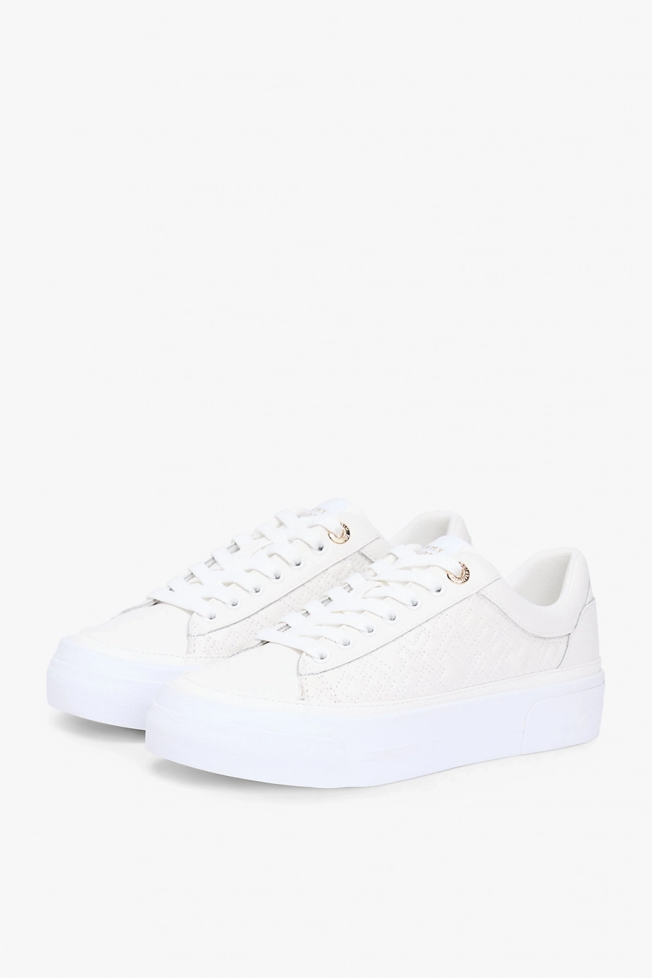 Tommy Hilfiger TH Platform Kapitone Kadın Beyaz Sneaker FW0FW09265YBL