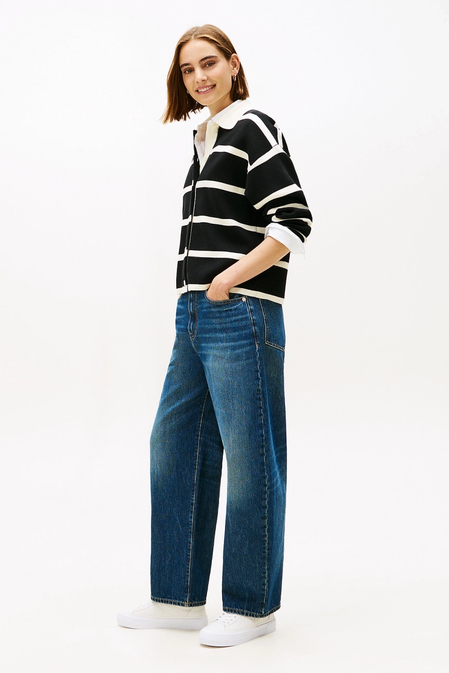 Tommy Hilfiger TH Platform Kapitone Kadın Beyaz Sneaker FW0FW09265YBL