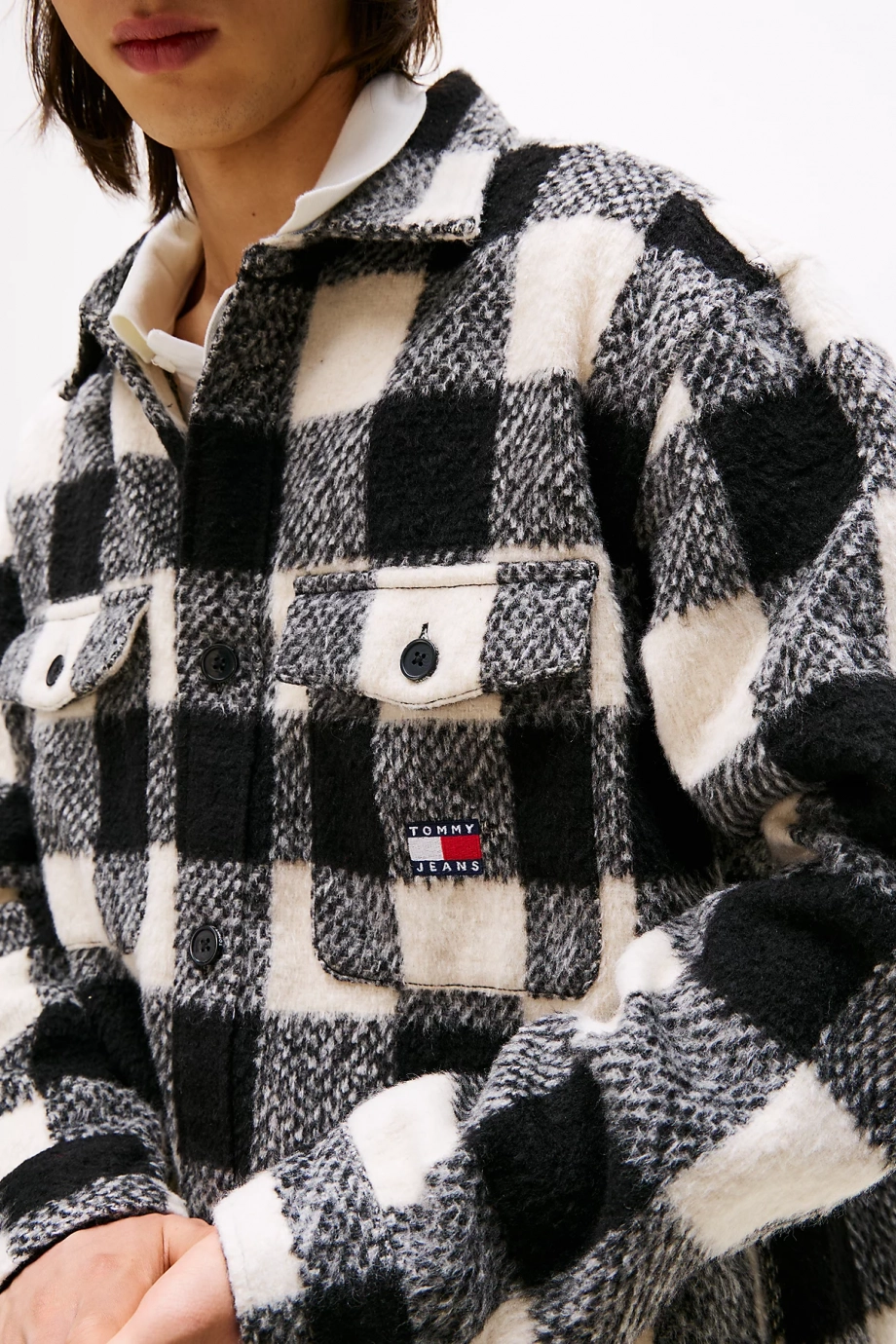 Tommy Hilfiger TJM Ekoseli Erkek Siyah Gömlek DM0DM22013BDS