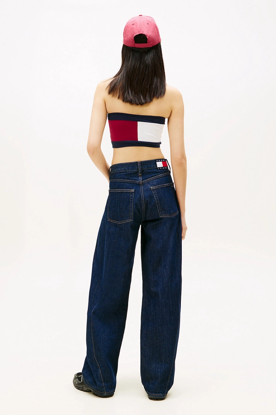 Tommy Hilfiger TJW Bayrak Amblemli Büstiyer Kadın Mor T-shirt DW0DW22637VLC