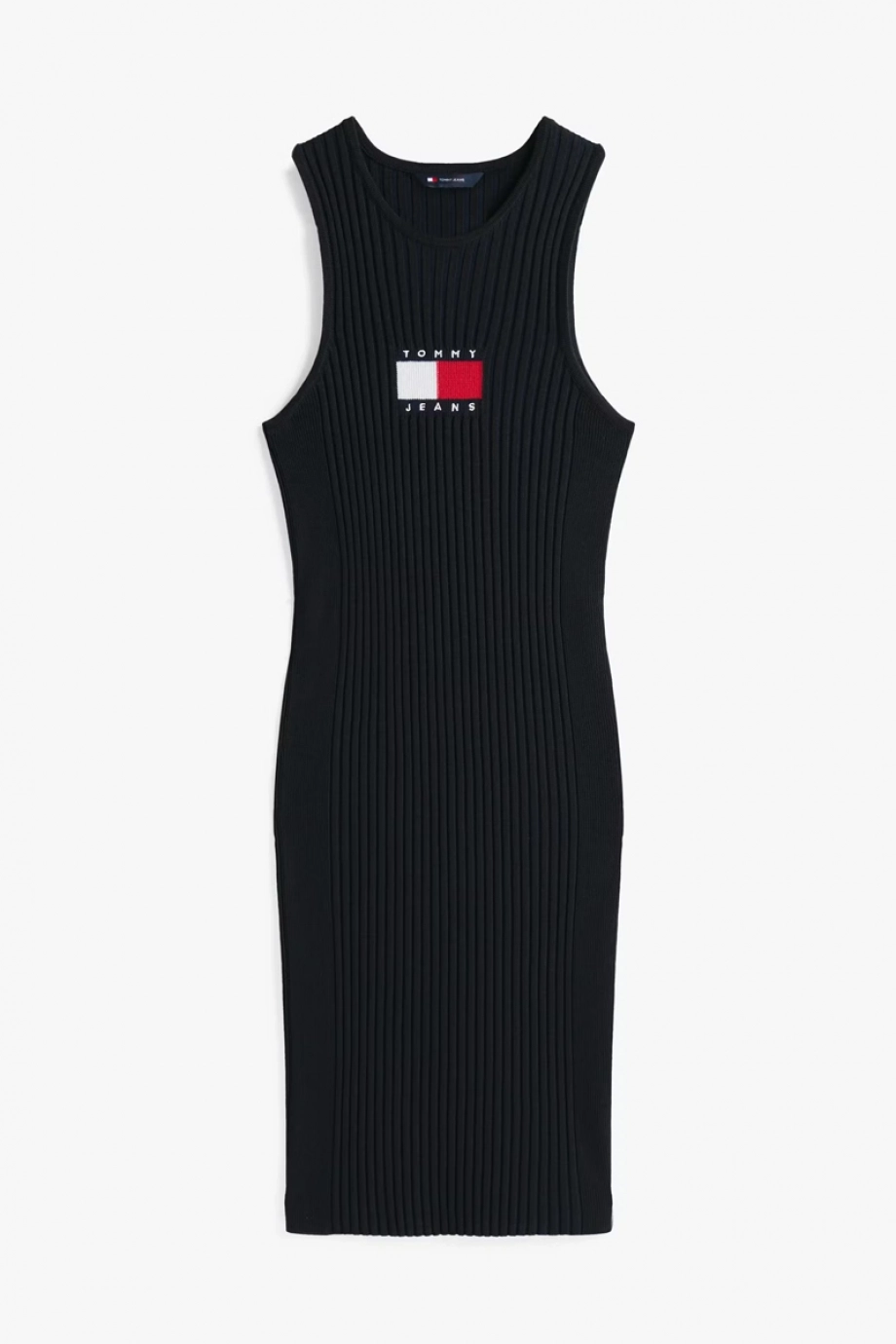 Tommy Hilfiger TJW FLAG SWEATER MINI DRESS EXT Kadın Siyah Elbise DW0DW20877BDS