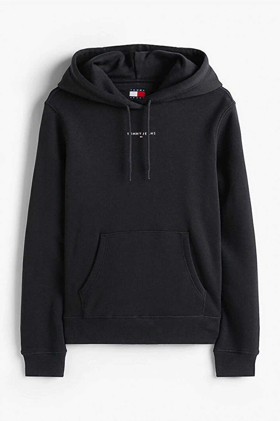 Tommy Hilfiger TJW Normal Kesim Linear Kapüşonlu Kadın Siyah Sweatshirt  DW0DW21963BDS
