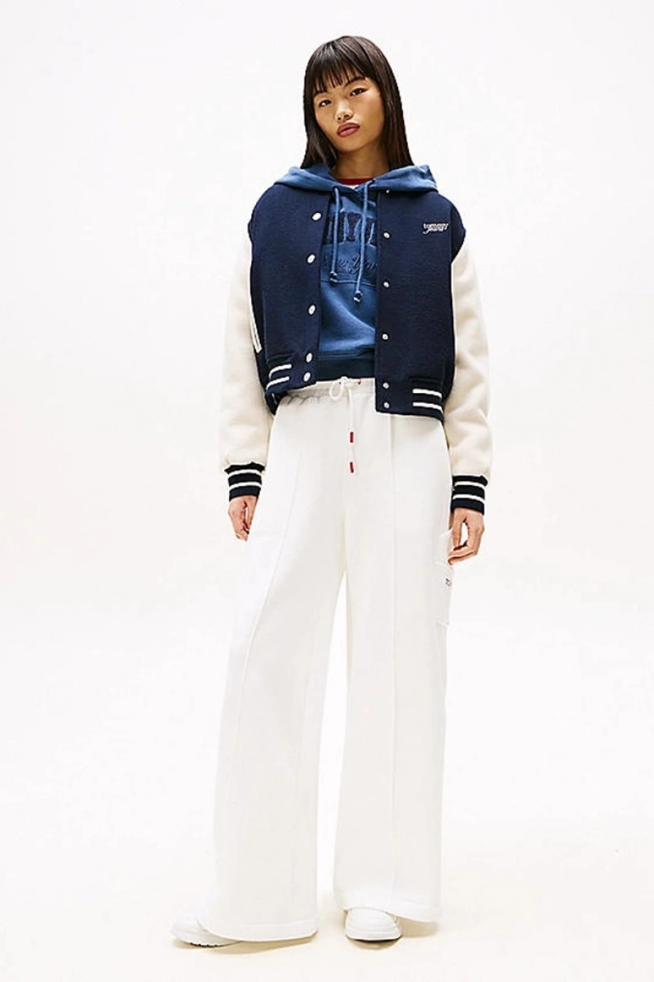 Tommy Hilfiger TJW RWB GRAPHIC TERRY SWEAT PANT Kadın Beyaz Eşofman Altı DW0DW20560YAD