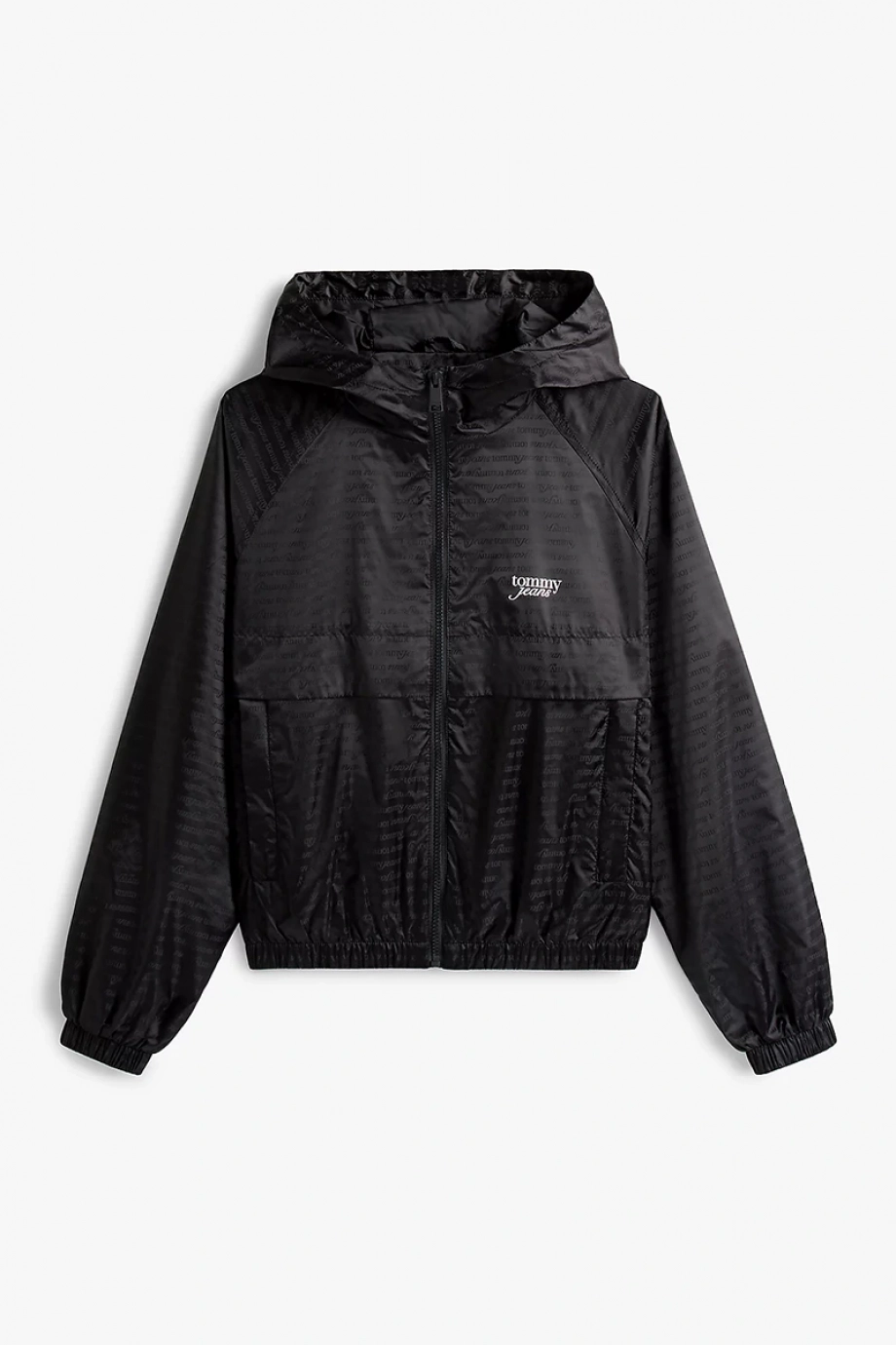 Tommy Hilfiger Script Kadın Siyah Yağmurluk  DW0DW20952BDS
