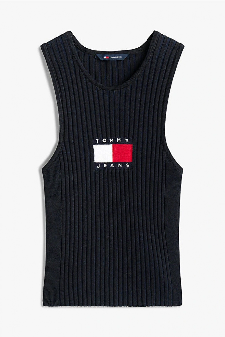 Tommy Hilfiger TJW RIB RACER TANK Kadın Siyah Kazak DW0DW20975BDS
