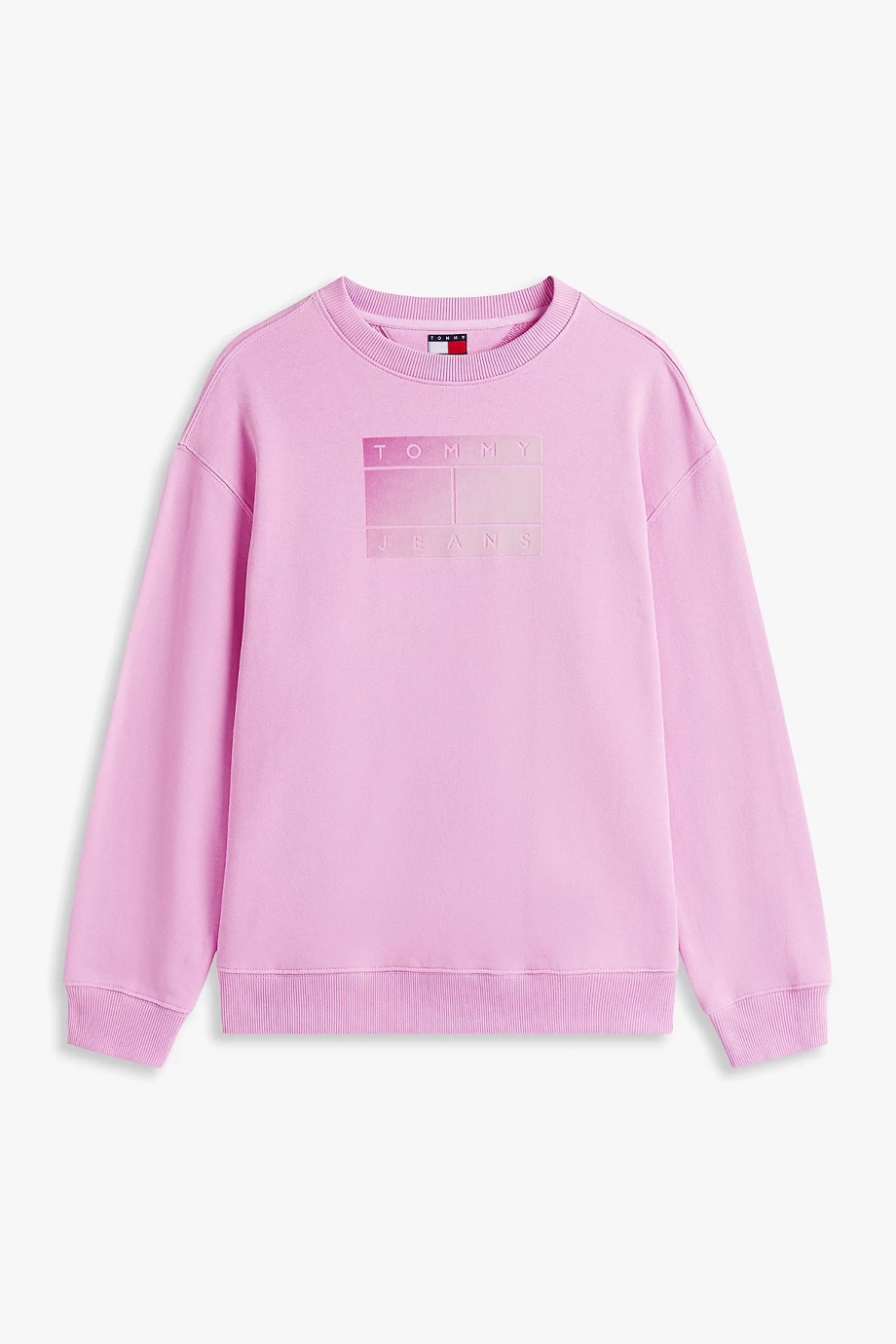 Tommy Hilfiger TJW RLX GRADIENT FLAG CREW Kadın Pembe  Sweatshirt  DW0DW21396U06