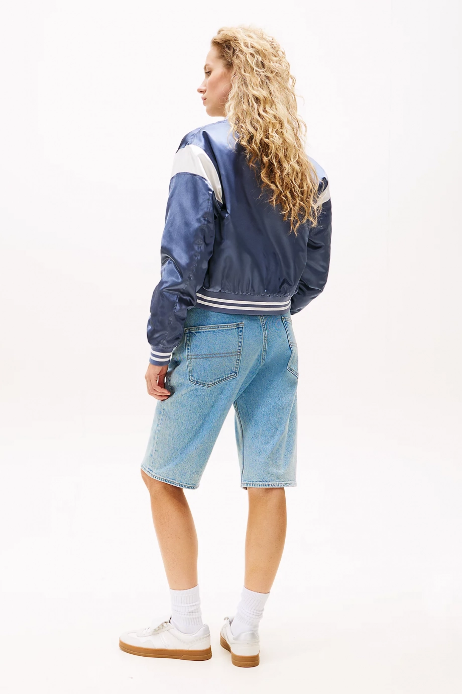 Tommy Hilfiger TJW SCRIPT VARSITY JACKET Kadın Mavi Ceket DW0DW20960PO6