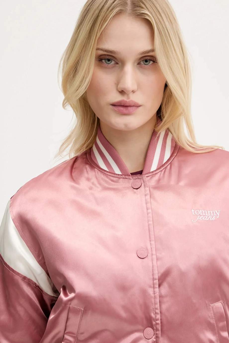 Tommy Hilfiger TJW SCRIPT VARSITY JACKET Kadın Pembe Ceket DW0DW20960TI0