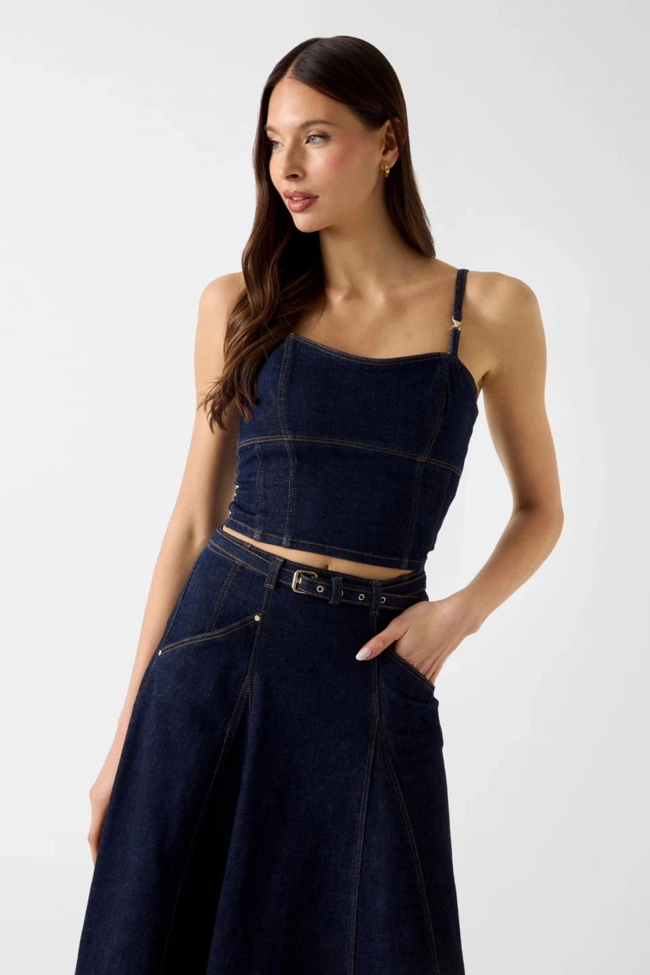 Zelda Kadın Denim Büstiyer
