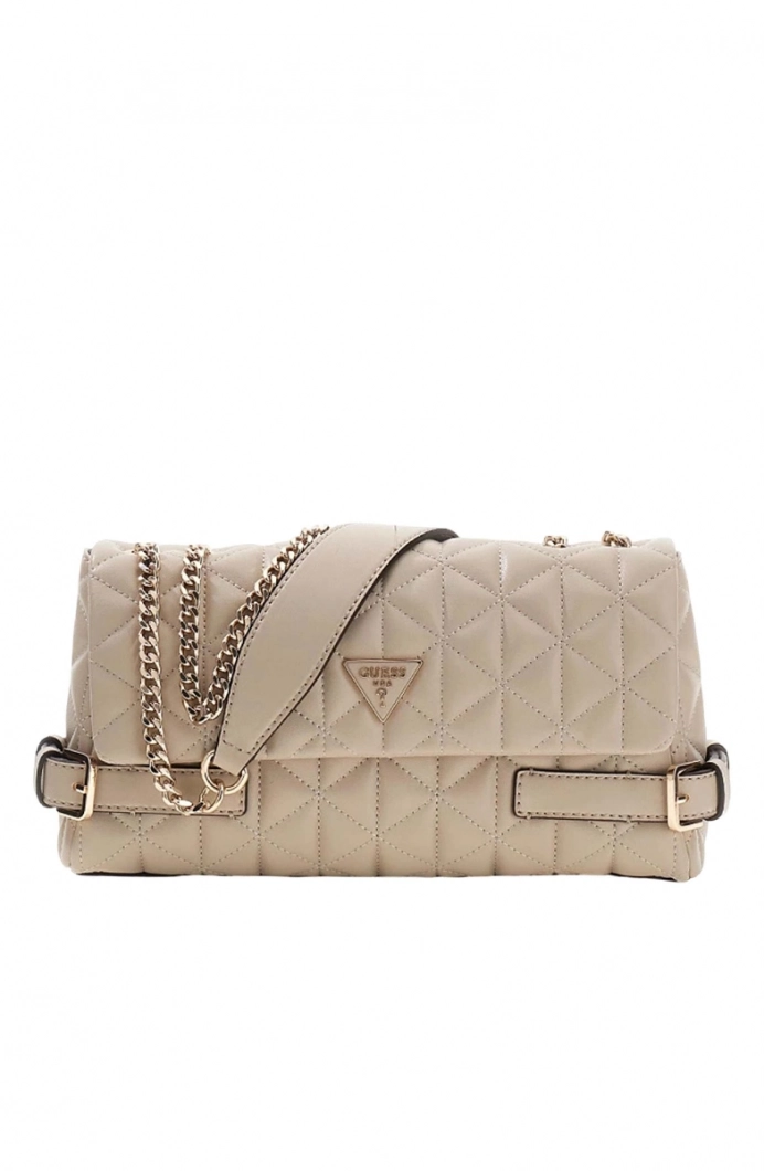 Guess Paisleigh Dönüştürülebilir  Askılı Kapaklı Kadın Bej Çapraz Çanta HWQG9883210-LTA