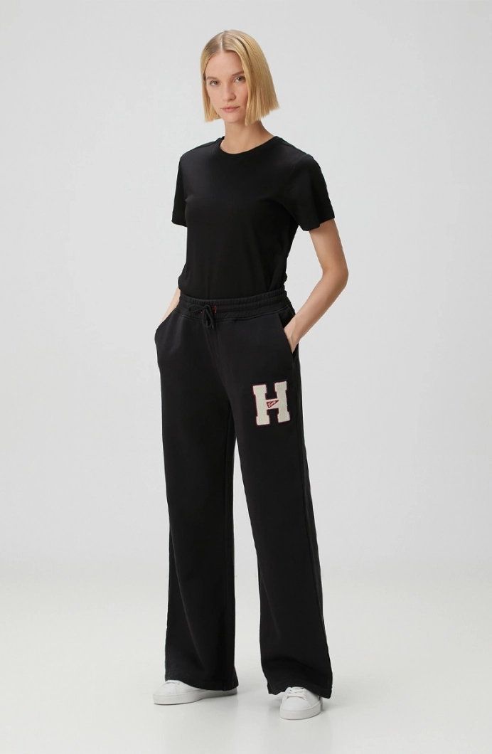 Tommy Hilfiger TJW H GRAPHIC SWEAT PANT Kadın Siyah Eşofman Altı DW0DW20558BDS