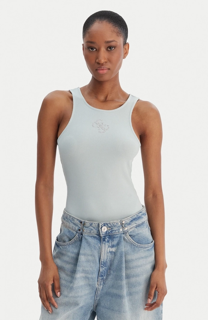 Guess Kolsuz Yuvarlak Yaka Guendalina Kadın Yeşil Atlet W6RP39KD092-G8CC