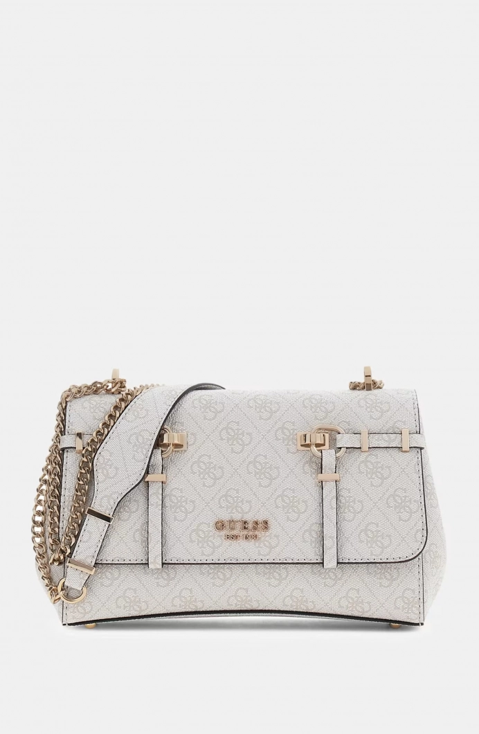 Guess Leona Logolu Dönüştürülebilir Kapaklı Askılı Kadın Mavi Çapraz Çanta HWSG9917210-BNN