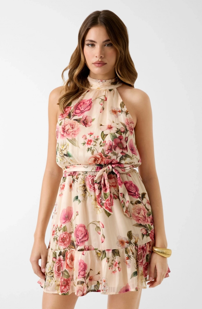 Guess Kolsuz Daniele Kadın Çok Renkli Elbise W6GKAEW2555-PMM9