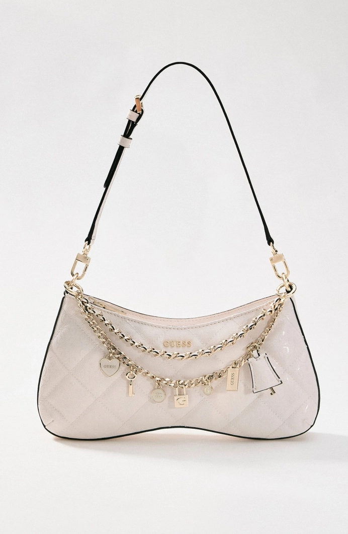 Guess Libby Kadın Beyaz Omuz Çantası HWGG9912180-OFF