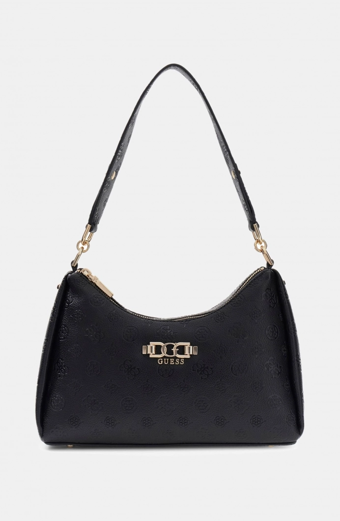 Guess Anise Çift Fermuarlı Kadın Siyah Omuz Çantası HWPD9916180-BLO