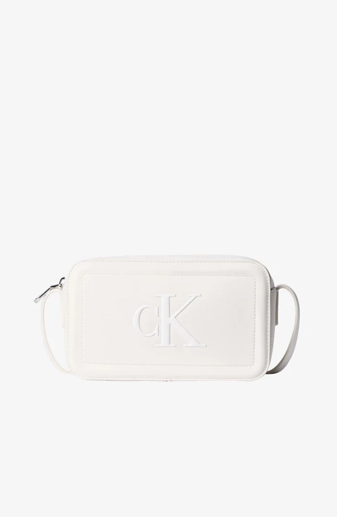 Calvin Klein Bold CK Kamera Kadın Beyaz Çapraz Çanta LV04F3220G-4LX